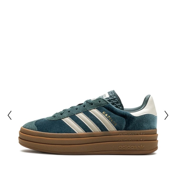 adidas Shoes - adidas Women’s Platform Suede Sneakers in Teal, White and Brown